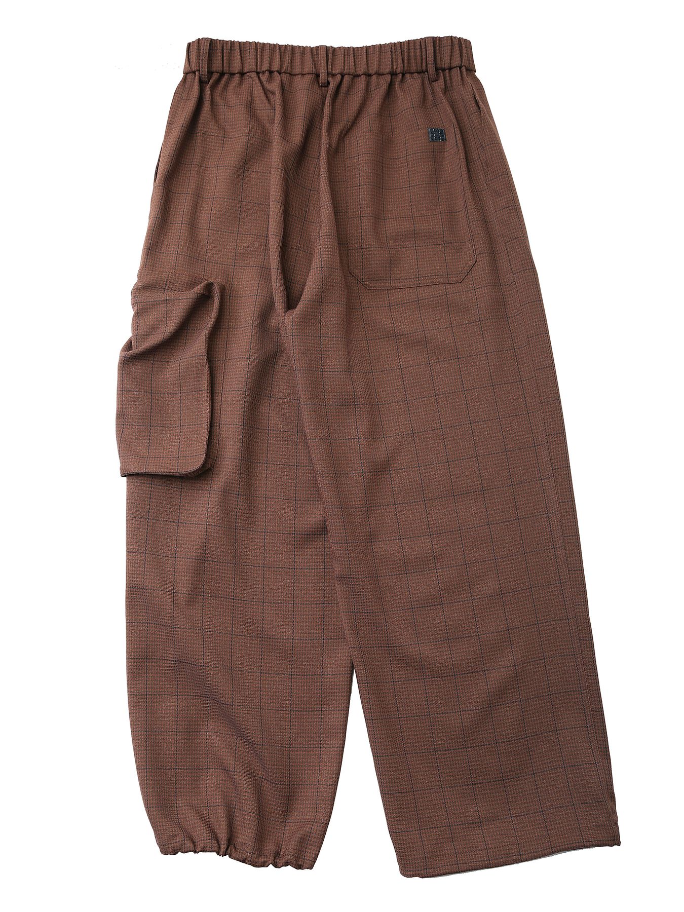 GUN-CLUB PANTS / ガンクラブチェック ワイドストレートパンツ / ブラウン