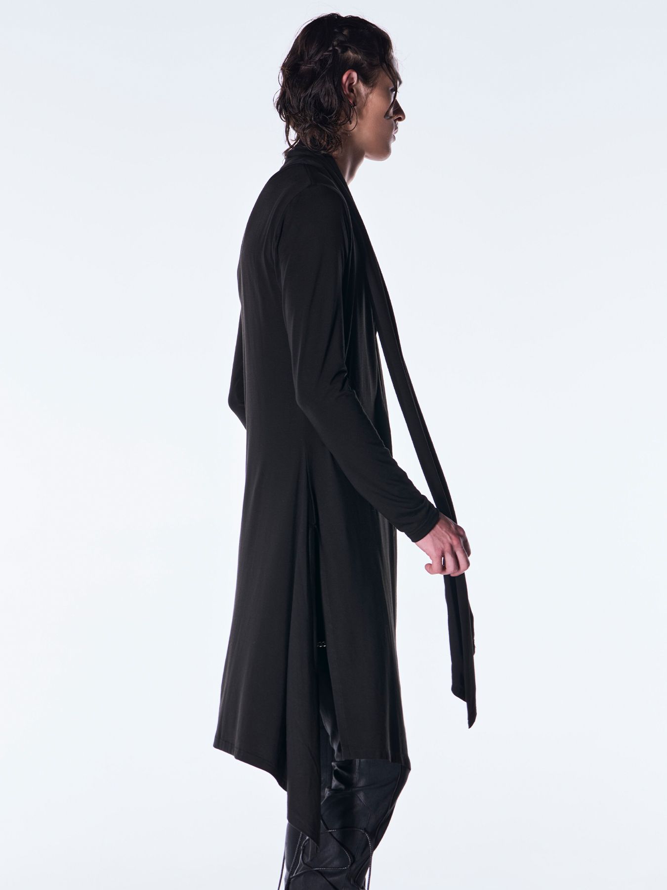 【予約品 6月29日(月) 締切】Heat Tech BEATENJIKU Stole Cardigan / ストールカーディガン / ブラック