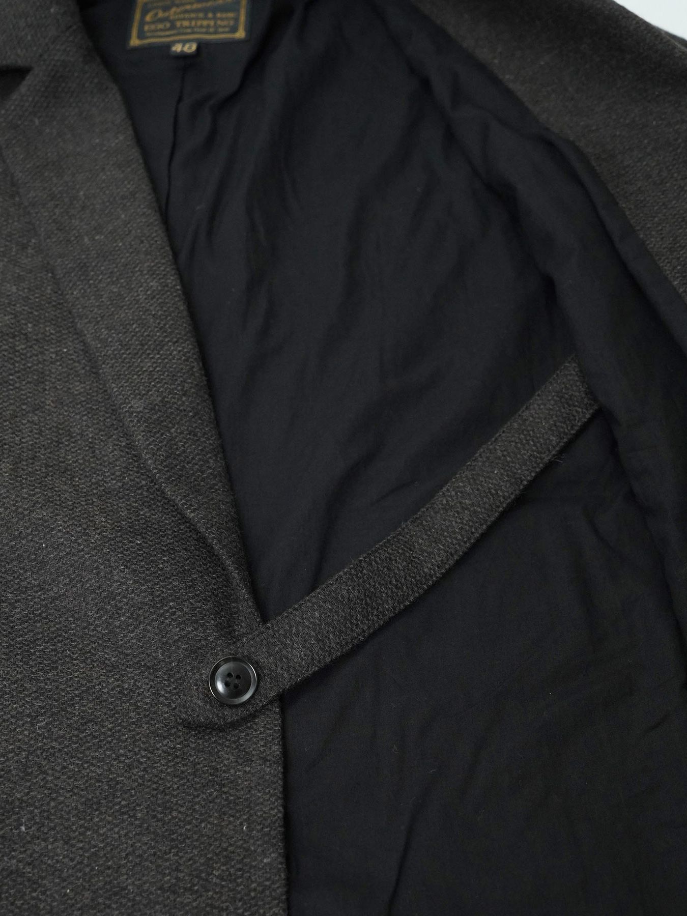 【予約品 】LOUNGECUT JACKET / ジャケット / ダークブラウン× ブラック
