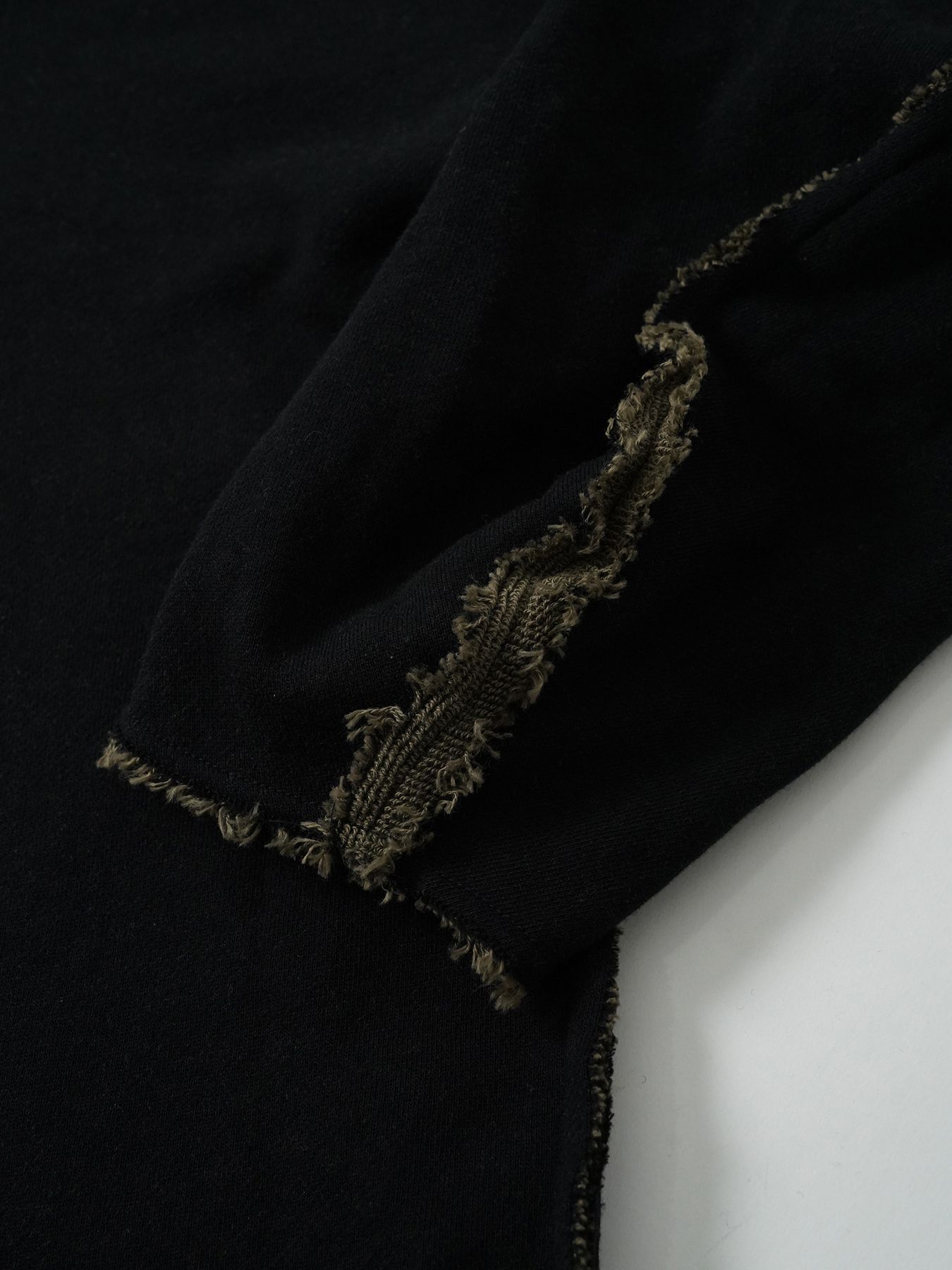 【予約品 5月6日(水) 締切】BRUTE-SWEAT / スウェットトレーナー / ブラック×ベージュ