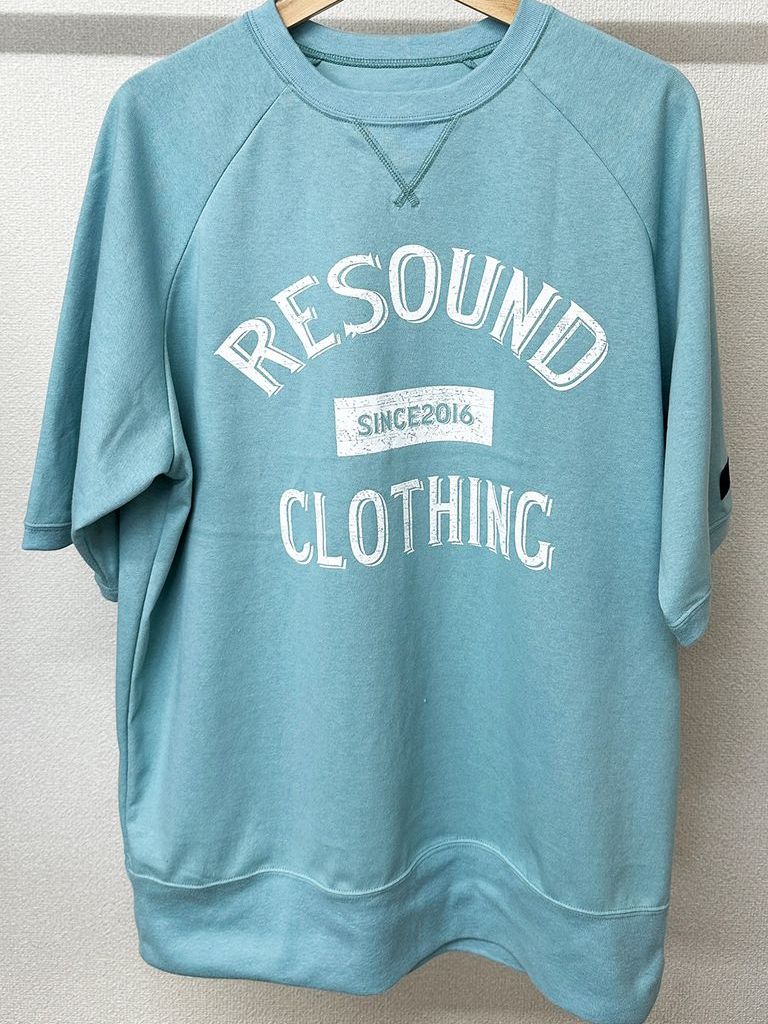 《予約品3月3日18：00締め》 college half sleave / ハーフスリーブT / アクア