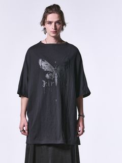 《予約品》 2Front-T / Tシャツ   / ブラック＆ブラックブリント