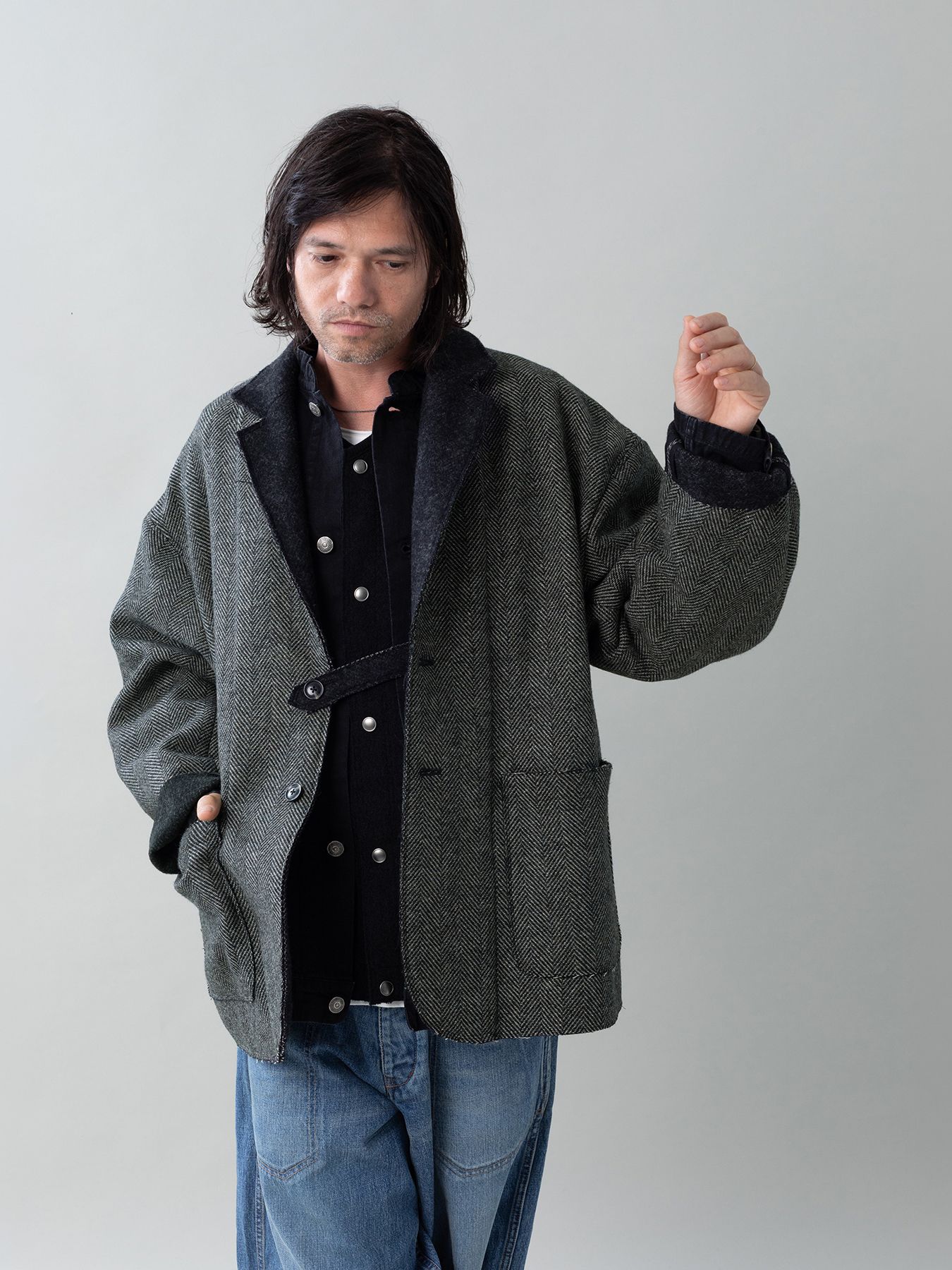 【予約品 5月27日(水) 締切】EDGE-OVERJACKET / オーバージャケット / ベージュ系