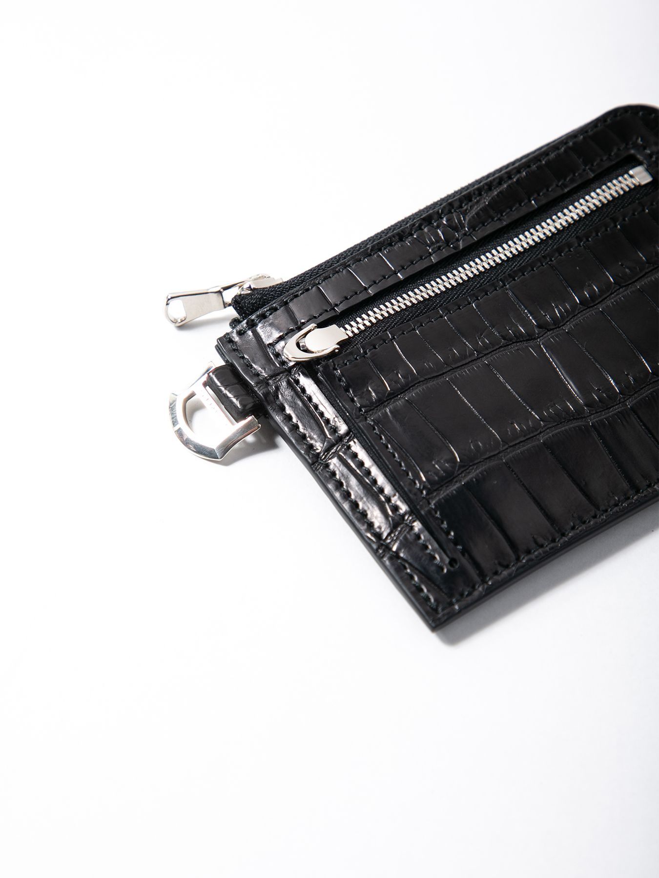 【予約品 10月12日(日) 締切】Nile Crocodile L Wallet / ナイルクロコ Lウォレット / ブラック
