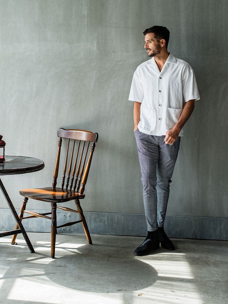 《予約品3月3日18：00締め》 CHRIS EASY TUCK PANTS / イージータックパンツ / グレーブラック
