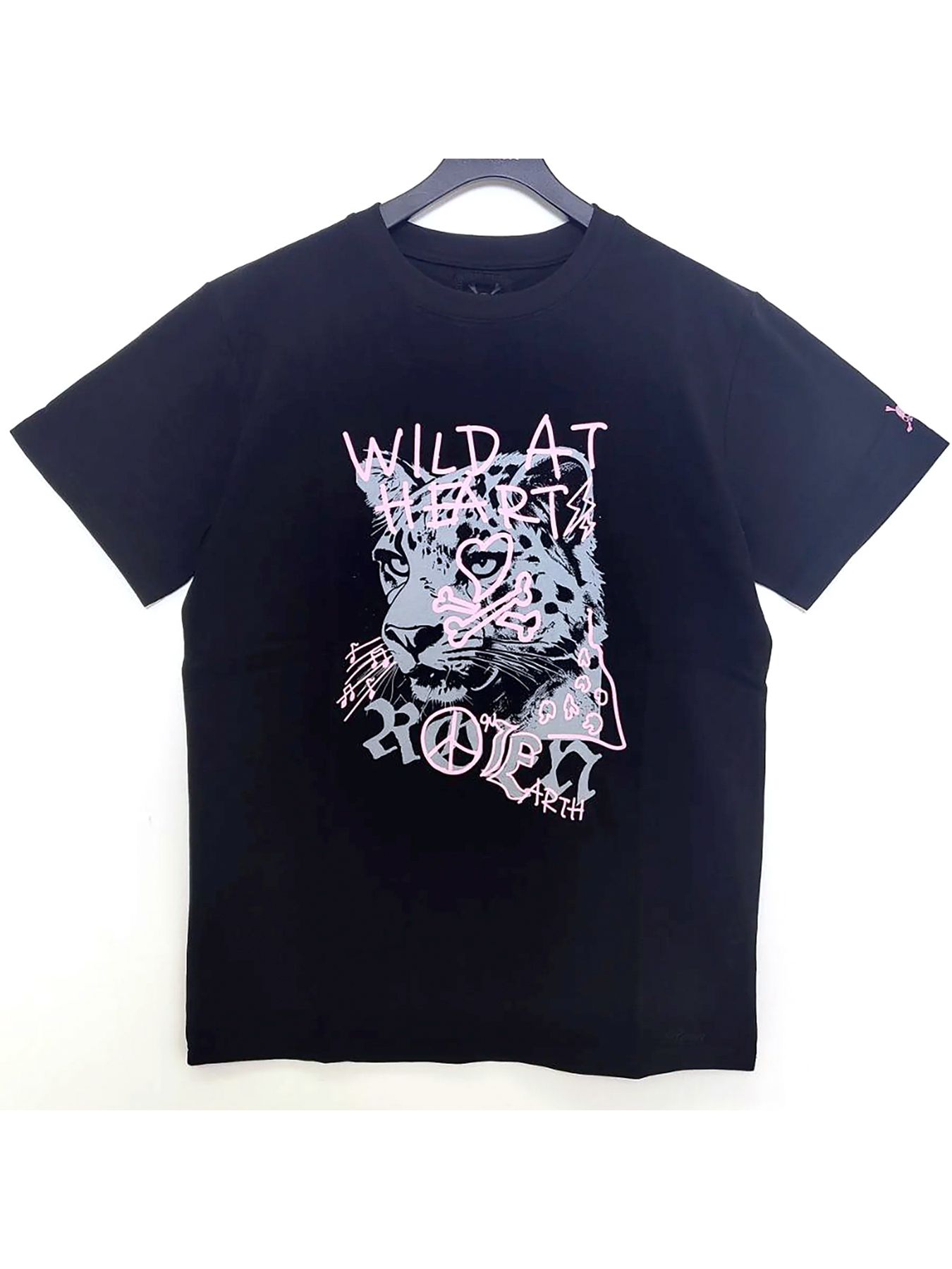 WILD HEART GRAPHIC T / 半袖Tシャツ / ブラック【Roen】