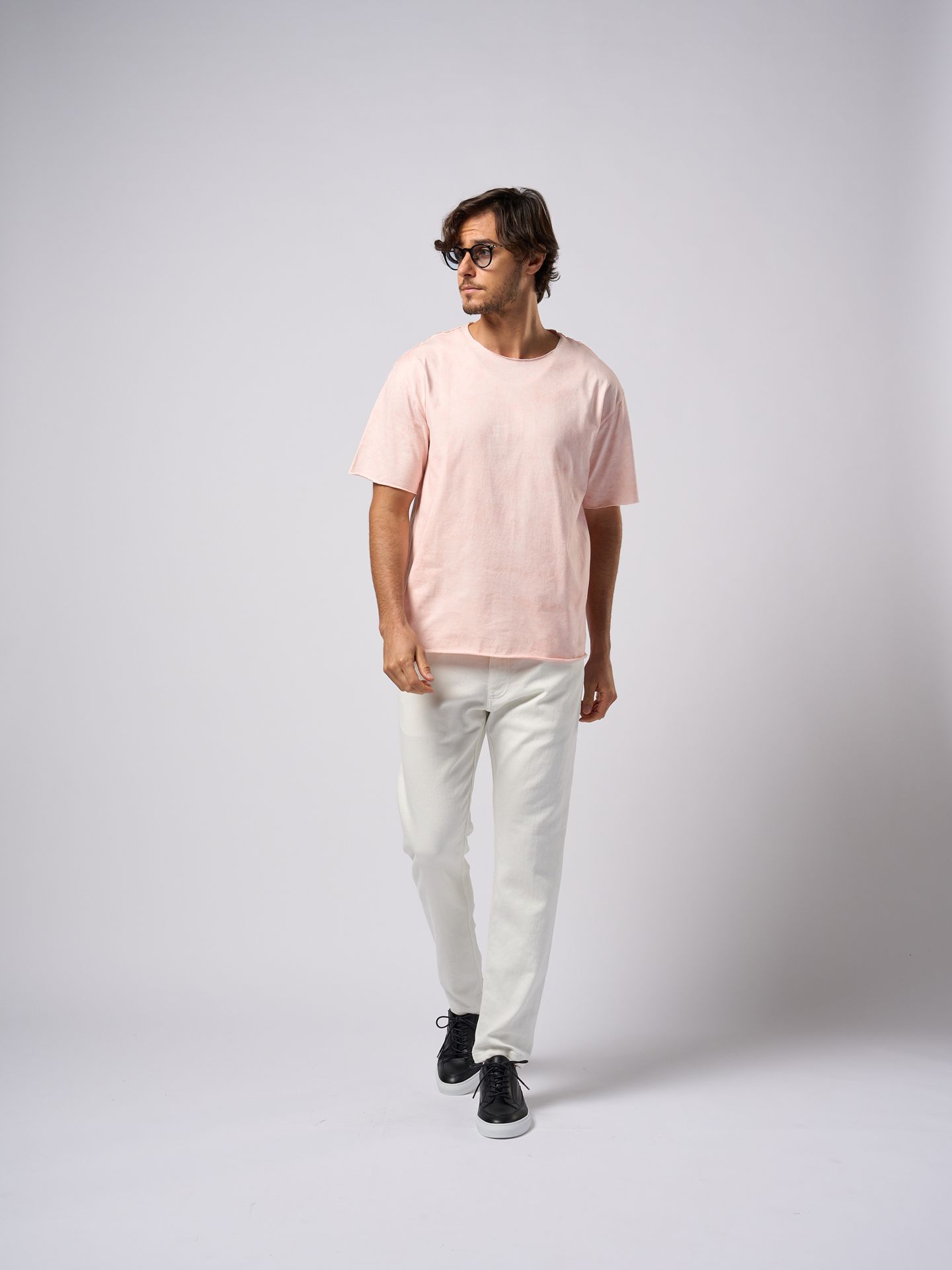 spec dye cut-off S/S  / Tシャツ / ピンク