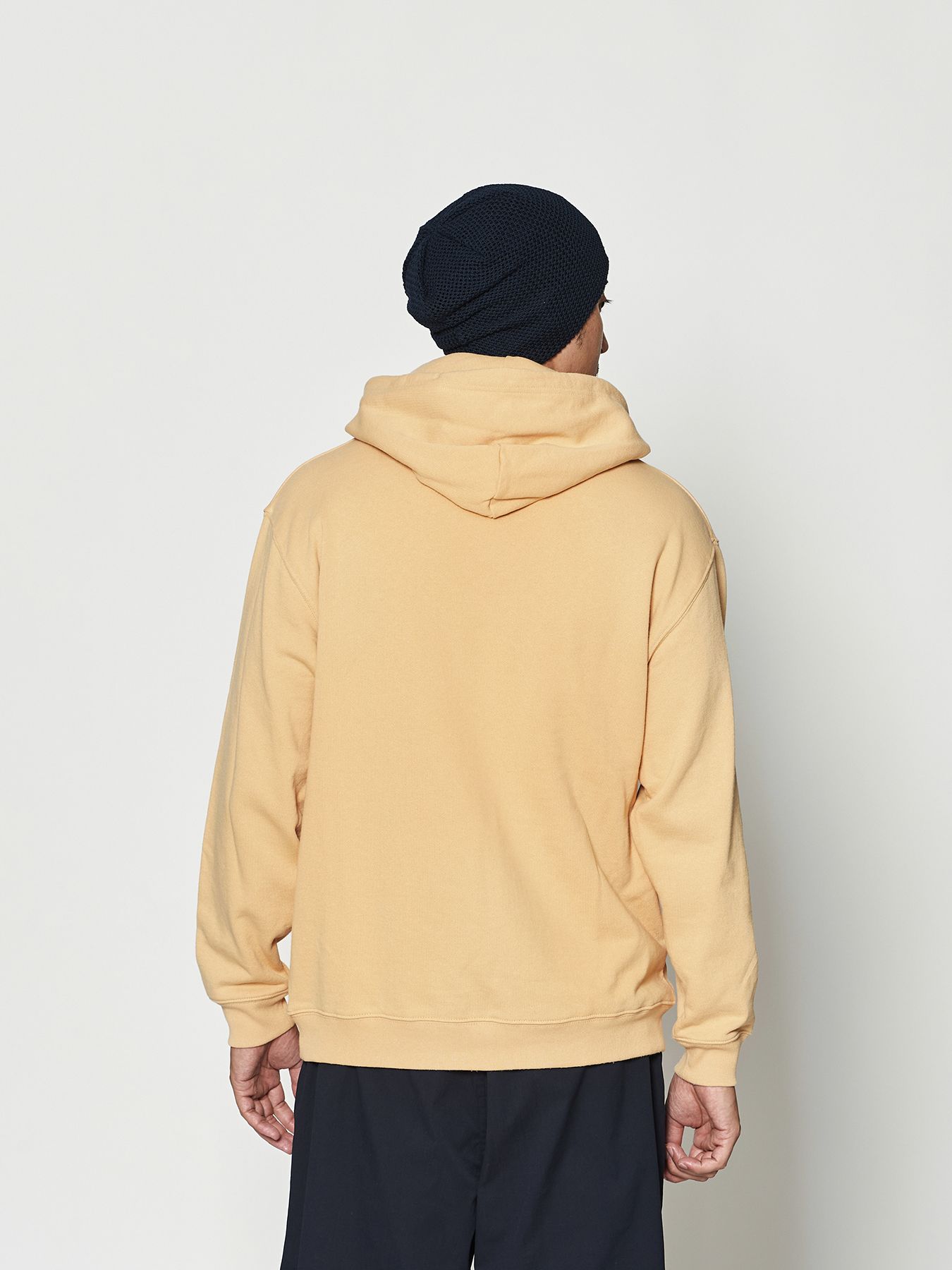 【予約品 10月9日(木) 締切】muta College Logo Hooded Sweatshirt / パーカー / イエロー【Acanthus × muta MARINE】