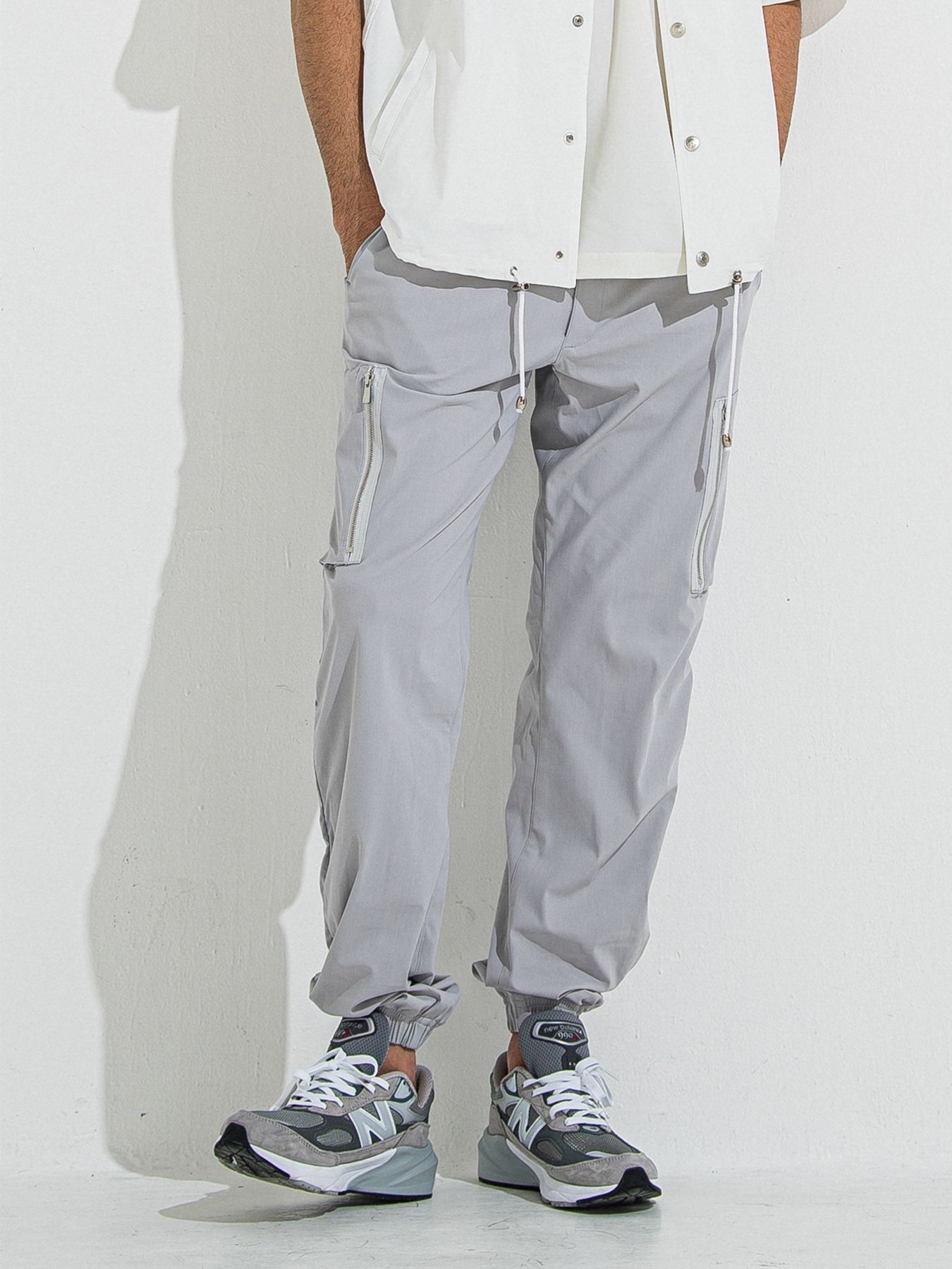 【予約品 】DAVID NYLON CARGO PANTS / デヴィッドナイロンカーゴパンツ / グレー