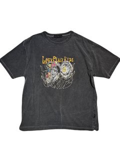 PIGMENT DYE BIKER T /ピグメント加工 BLACK / roarguns