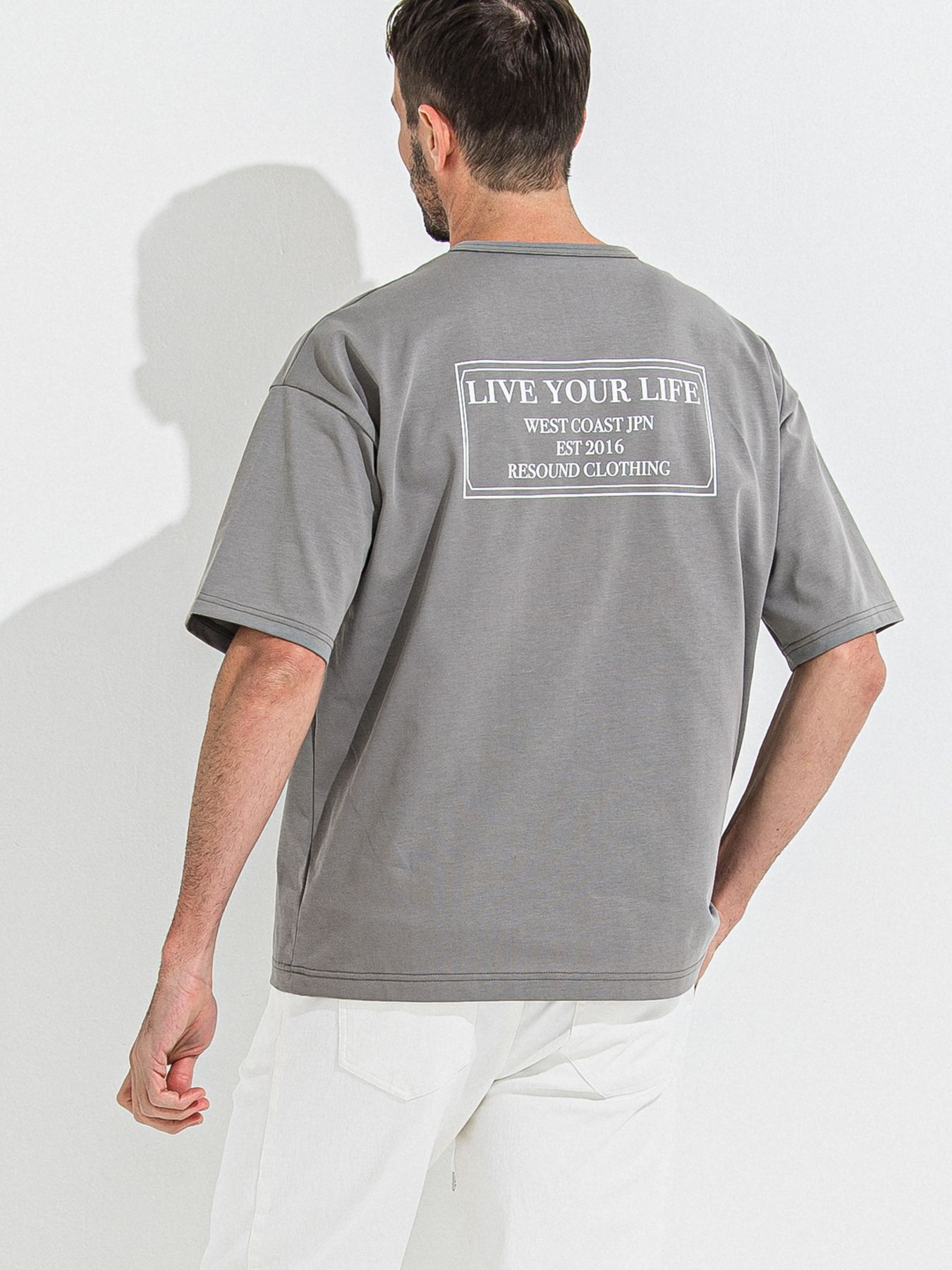 【予約品 】CREW OVER TEE /  クルーオーバーサイズTシャツ / グレー