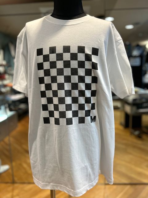 CHECKER FLAG TシャツWHITE 【M】