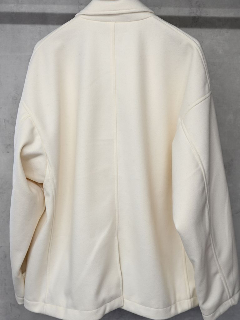 《予約品》 MELTON OVER PCOAT / コートジャケット / オフホワイト