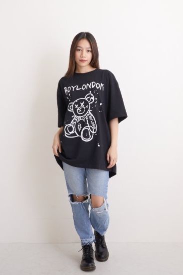 PUNK BEAR T-SHIRTS Tシャツ / BLACK 【BOY LONDON】