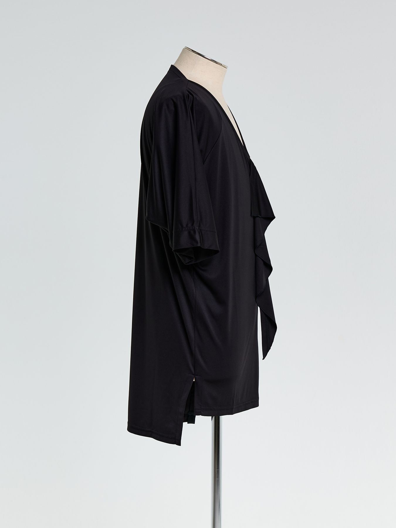 【予約品 10月26日(日) 締切】KIMONO Frill T-Shirt / 着物スリーブ フリルTシャツ / ブラック