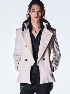 【予約品 6月29日(月) 締切】Beaver Fur Napoleon Jacket / ファー ナポレオンジャケット / ホワイト