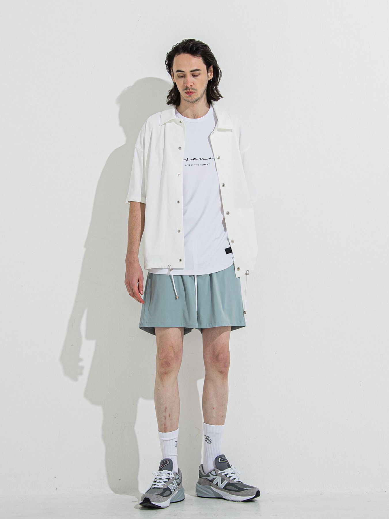 【予約品 】TV NYLON SHORTS / ティーヴィーナイロンショーツ / アクア