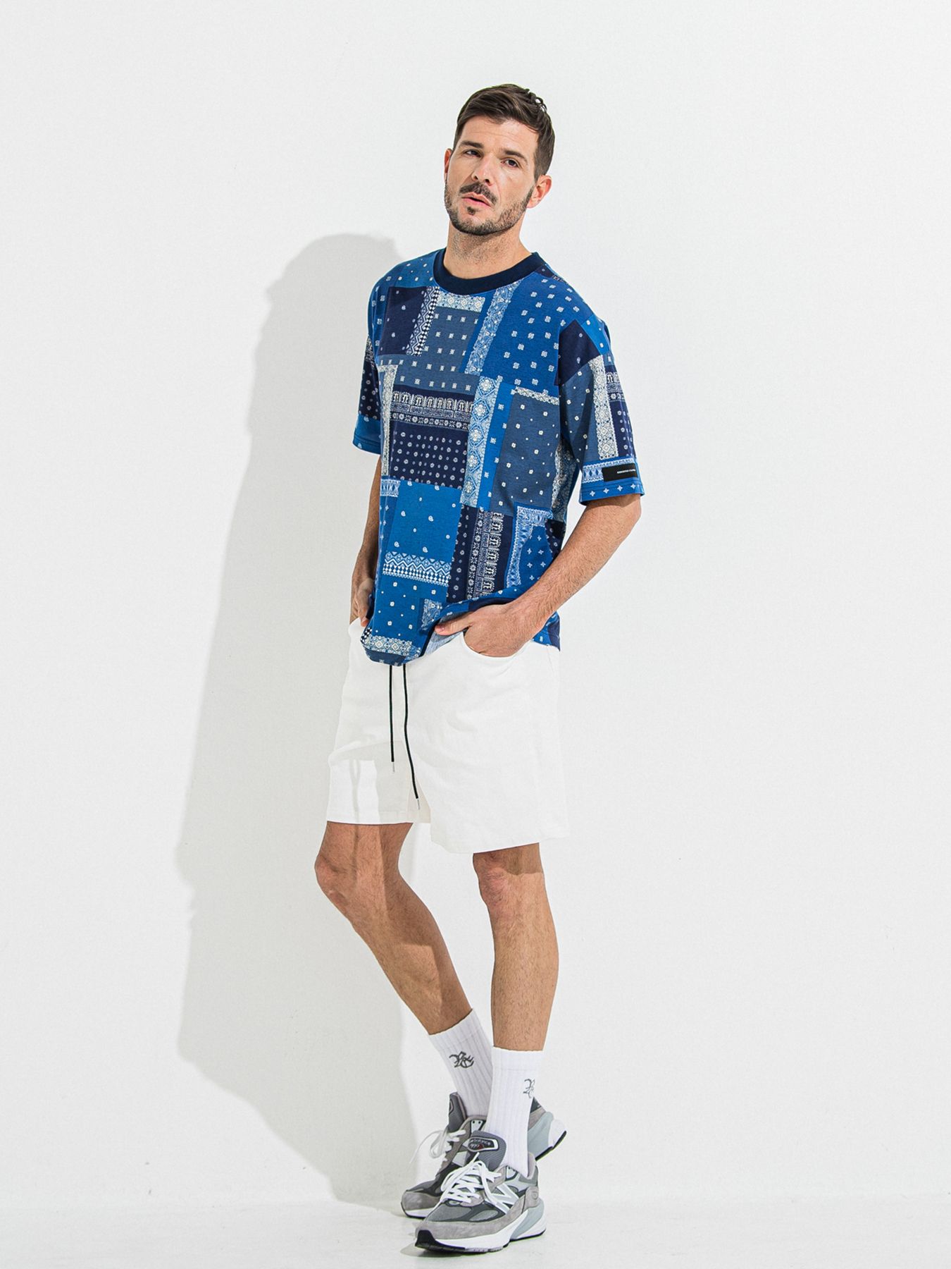 【予約品】DENIM JERSEY SHORTS / デニムジャージショーツ / ホワイト