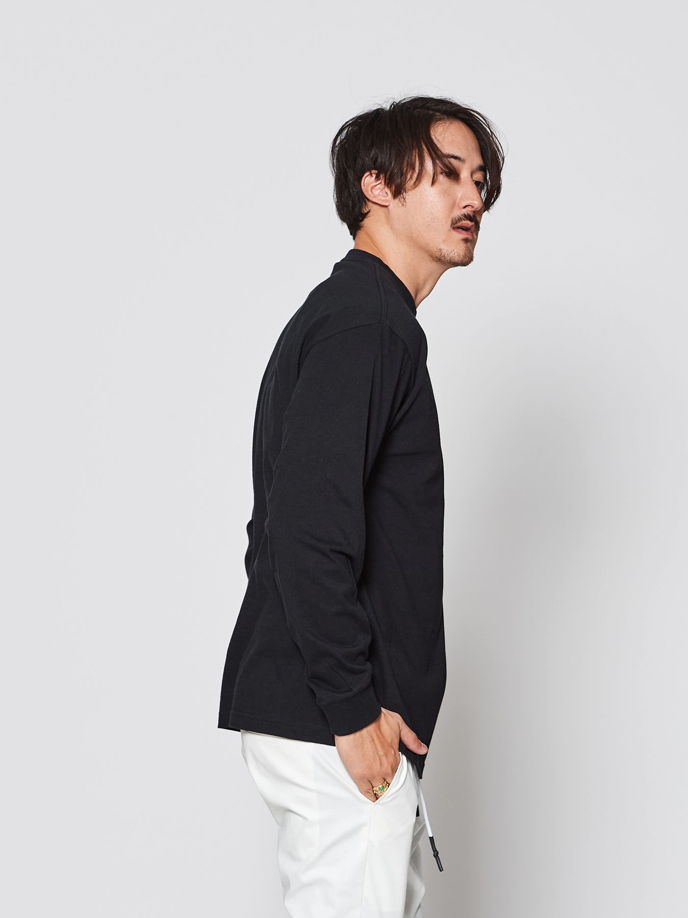 【予約品 】muta sweet muta L-S Tee / ロングスリーブTシャツ / ブラック【Acanthus × muta MARINE】