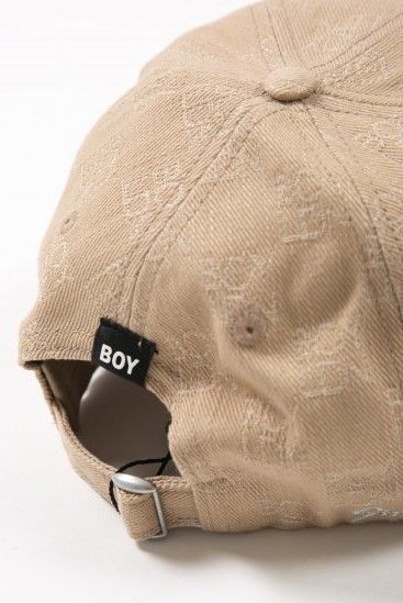 LOGO JACQUARD CAP キャップ / BEIGE 【BOY LONDON】