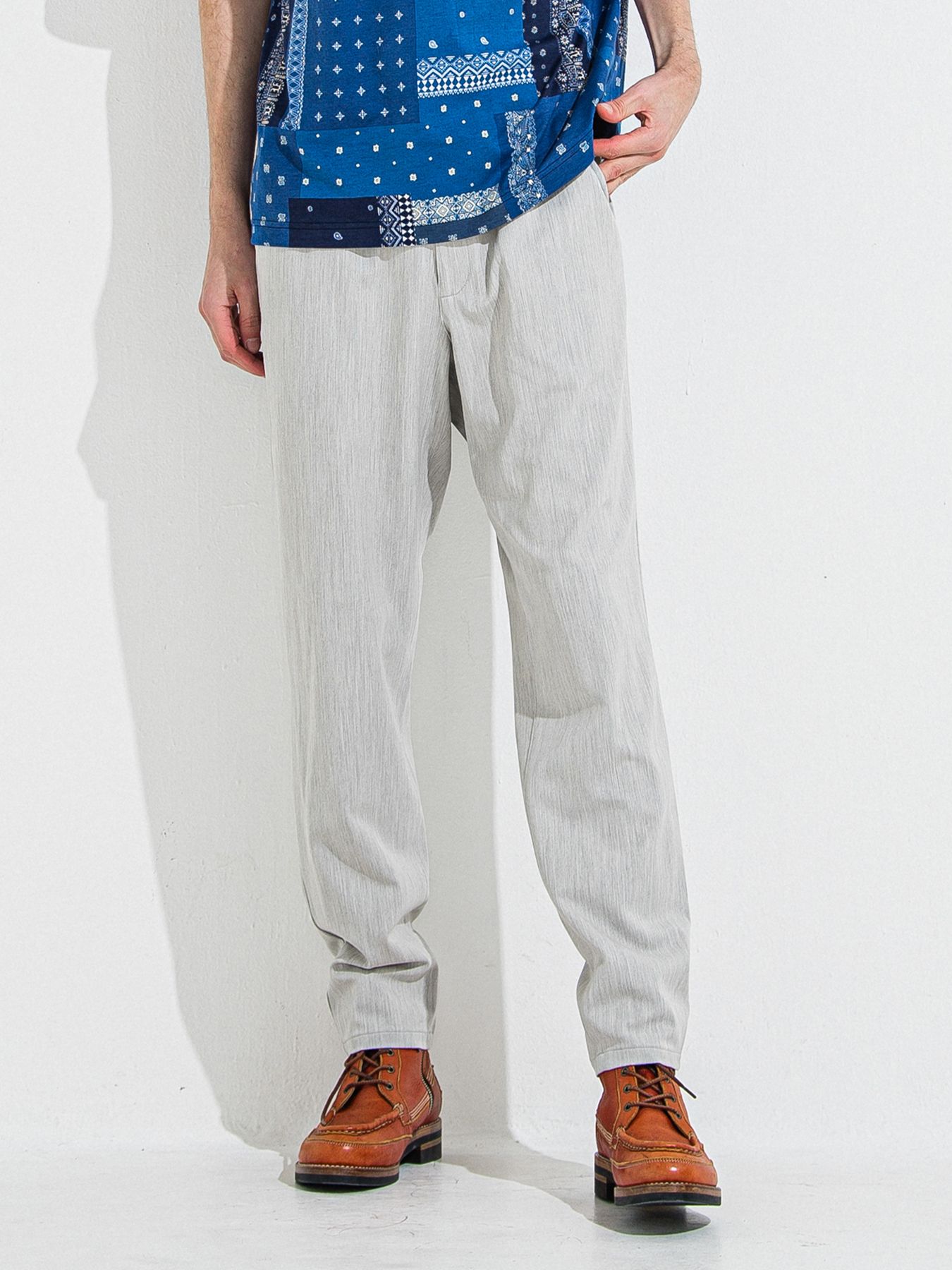 【予約品 】PAT WIDE EASY PANTS / パットワイドイージーパンツ / グレー