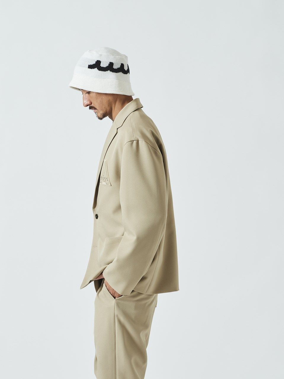 (予約品) muta Relax Fit Tailored JKT / イージーテーラードジャケット / ベージュ 【Acanthus×muta】10月上旬頃入荷予定