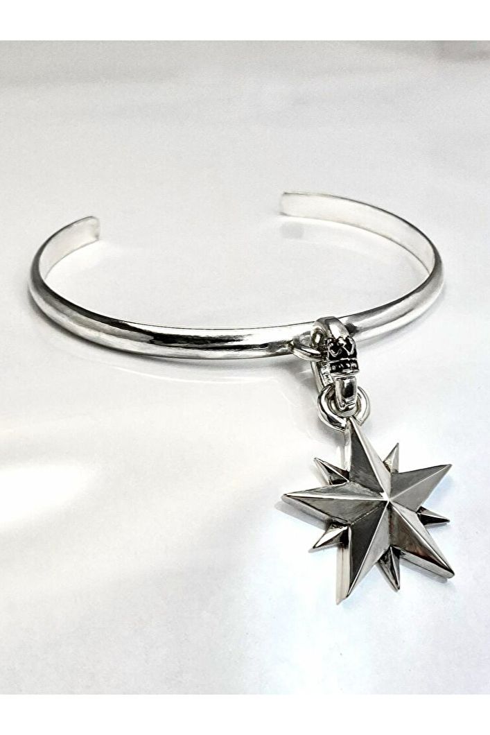 《受注生産》 BANGLE BRACELET [10P STAR] ブレスレット 【GOD SIZE】 注文から2～3週間後入荷予定