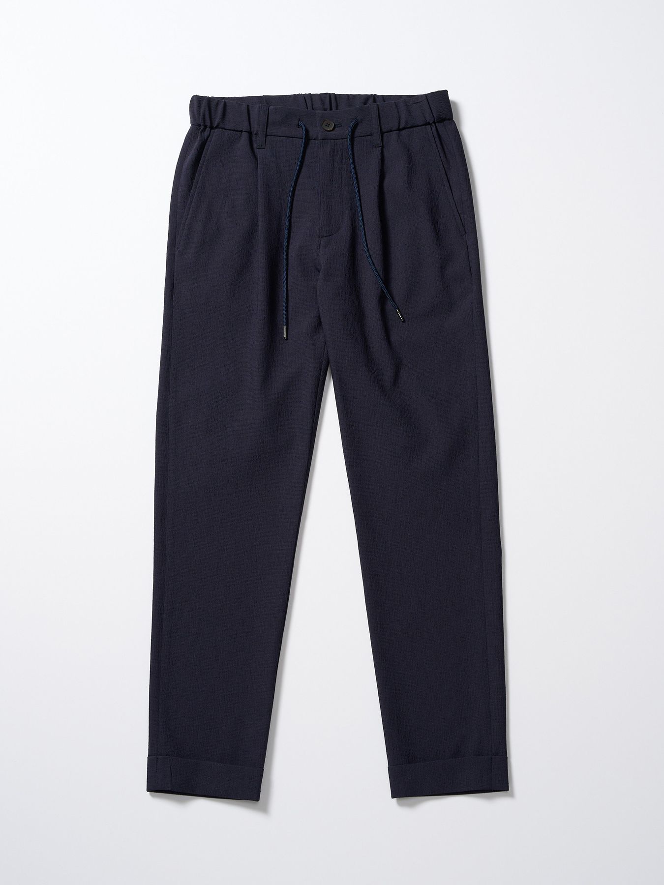 【予約品 1月25日(日) 締切】tuck slim slacks / タックスリムスラックス / ネイビー