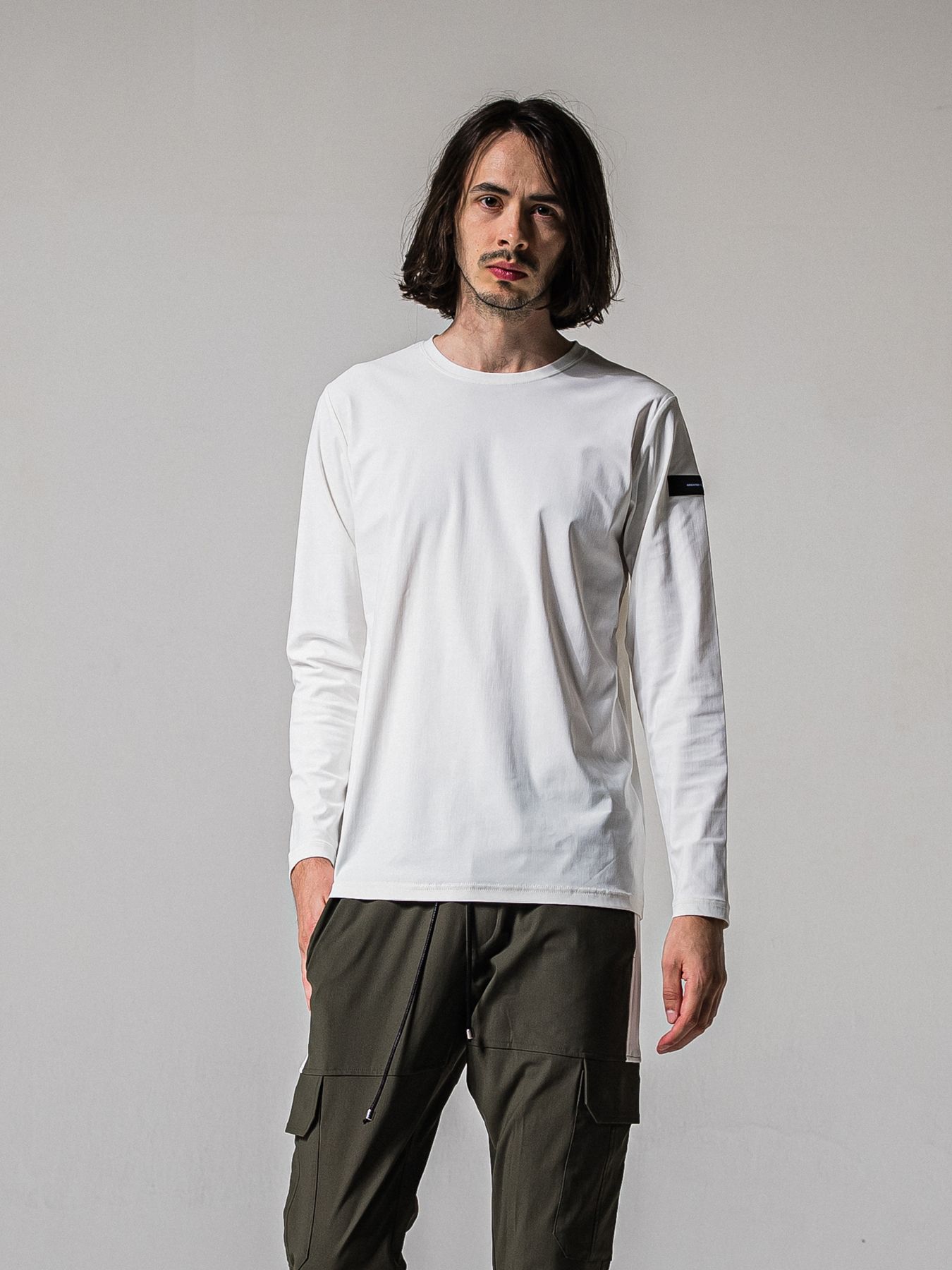 【予約品 11月16日(日) 締切】NYLON LONGSLEEVE TEE / ナイロン ロングスリーブTシャツ / ホワイト