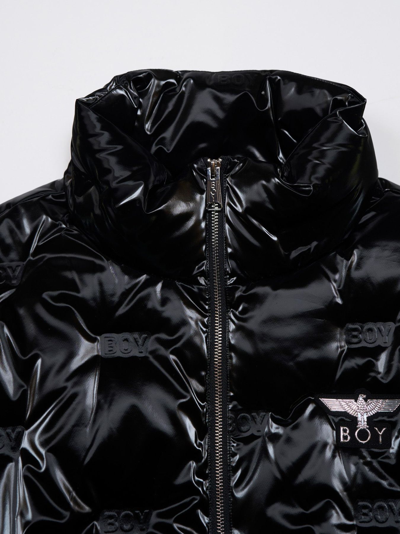 BOY LOGO GLOSSY DOWN BLOUSON / ダウンブルゾン / ブラック