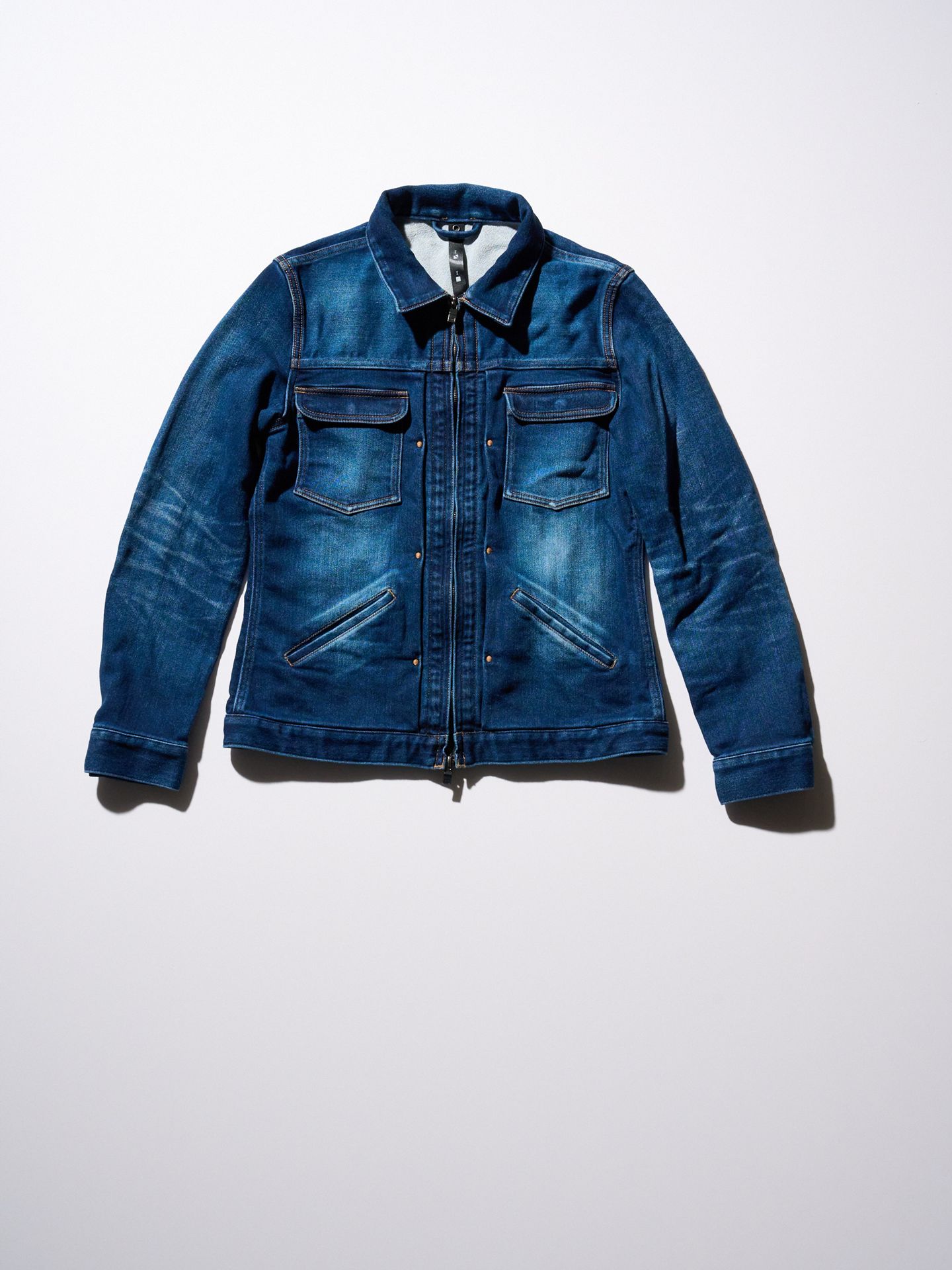 【予約品9月19日 10時締め】 denim jersey zip blouson / ブルゾン / used