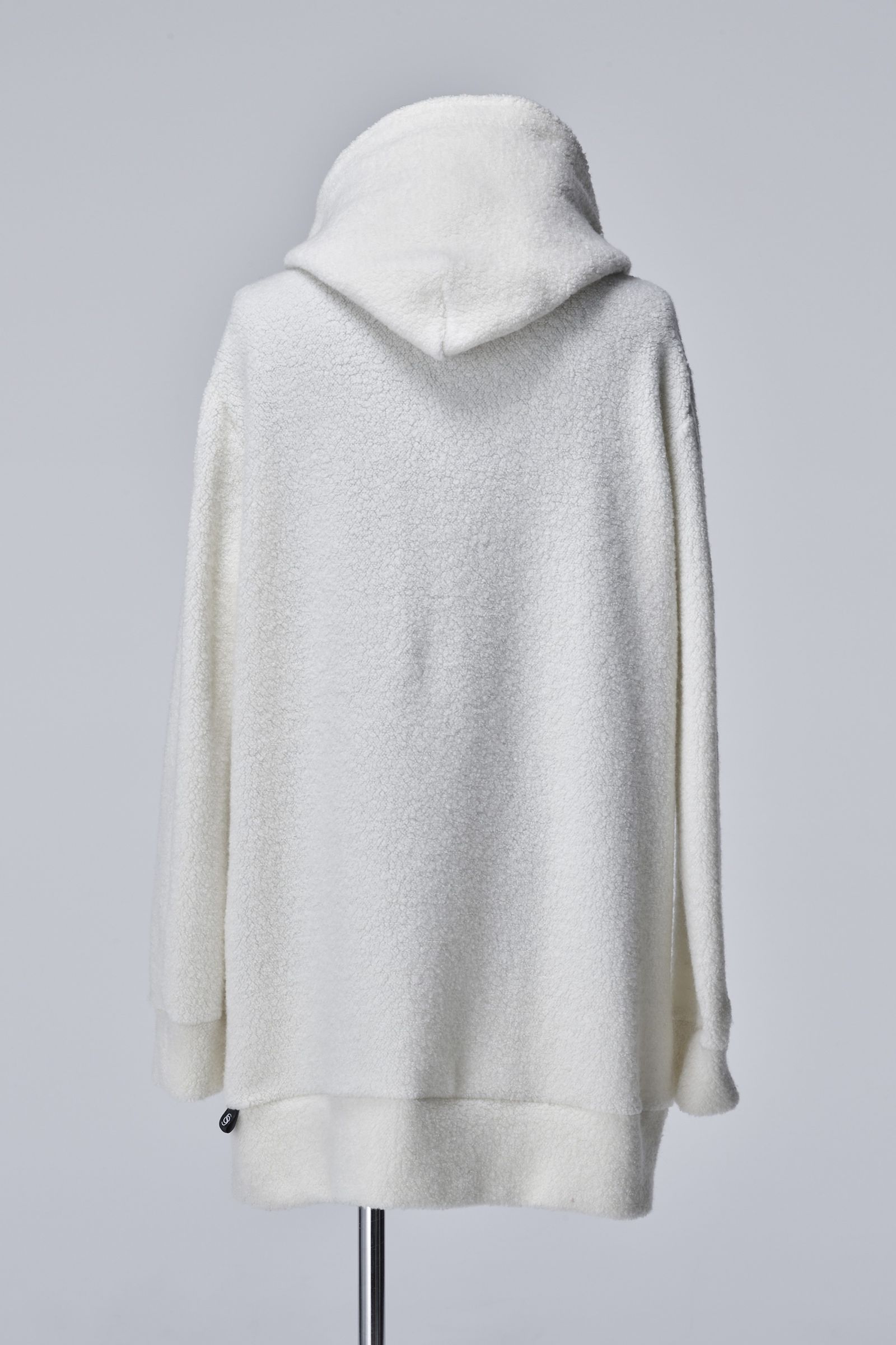 《予約》 Recycled Wool Pile Loose Hoodie  / ホワイト 【THE ONENESS】 11月入荷予定