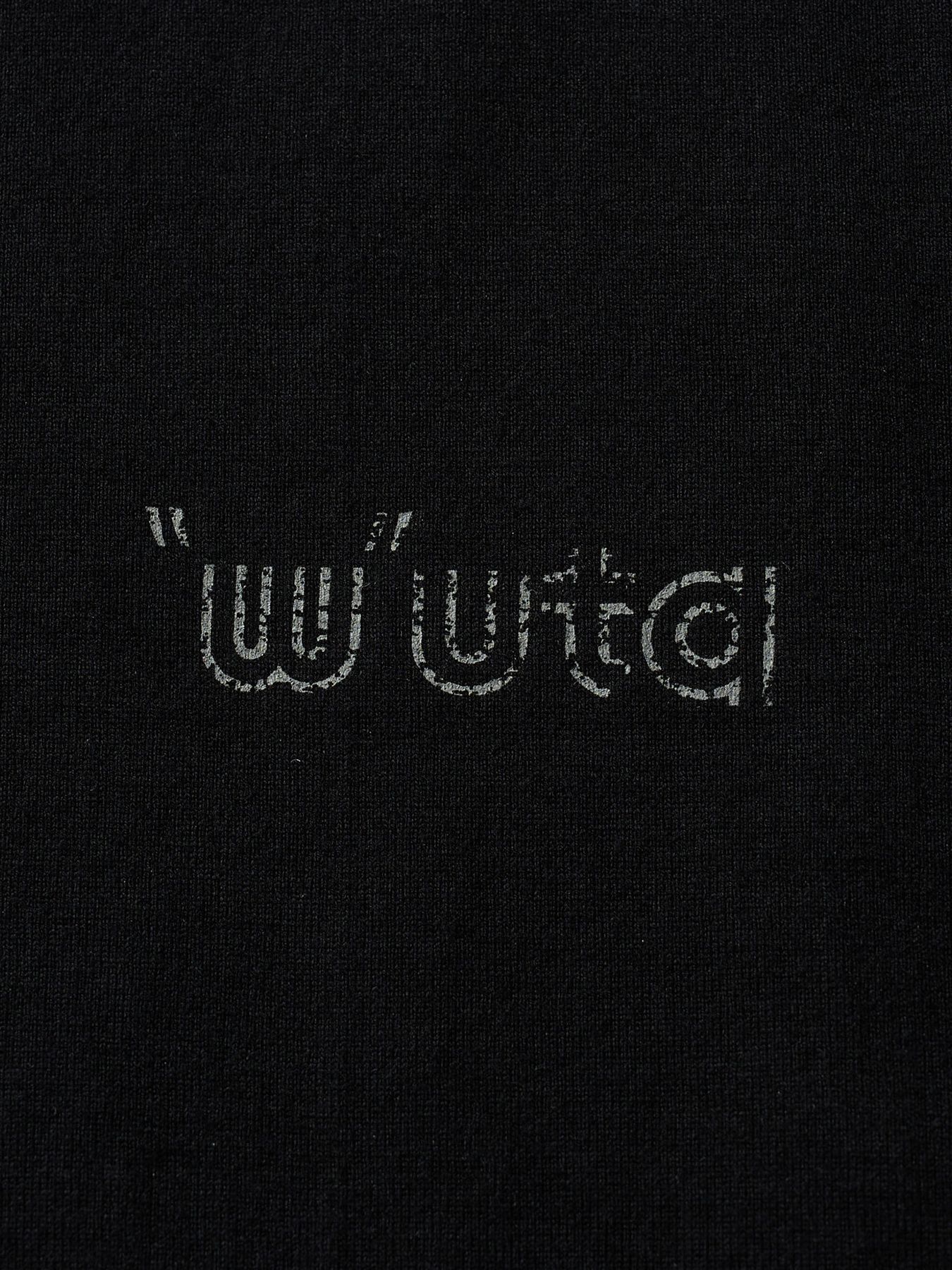 【予約品 1月25日(日) 締切】muta × wjk collection：cut-off S/S (printed) / カットオフ ショートスリーブ / ディープブラック