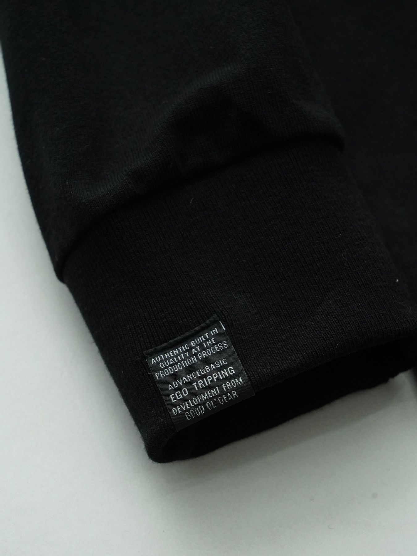 【予約品 10月26日(日) 締切】PRINTTEE-B long / ロゴプリントカットソー / BLACK