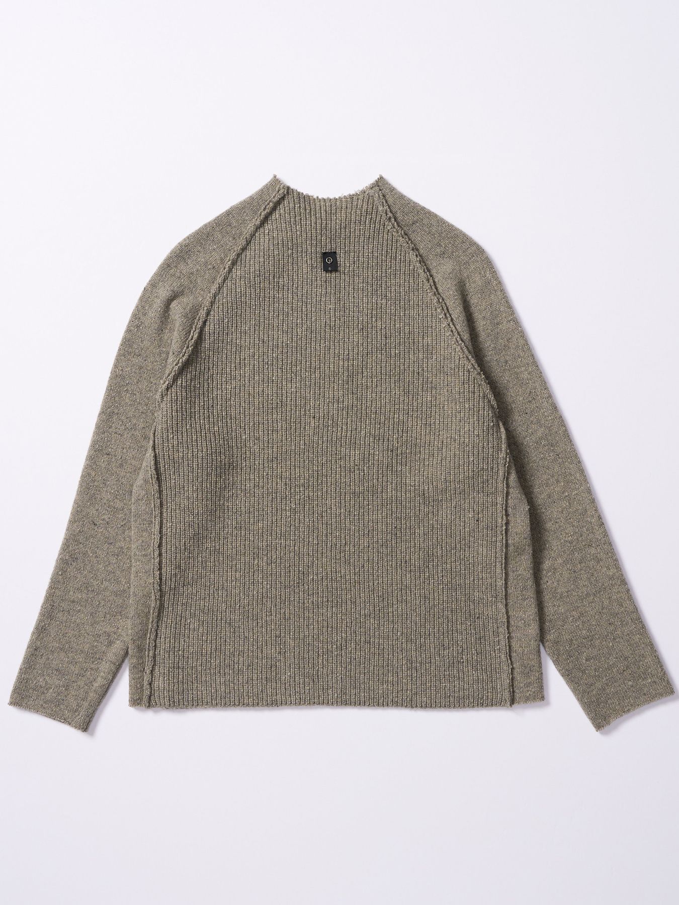 【予約品 4月19日(日) 18時締切】lomond×powder line high-neck knit / ライン ハイネックニット / グレー