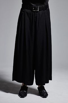 《予約品》 WideTuckSlacks スラックス GabadineStretch / Black 【kiryuyrik】 11月入荷予定