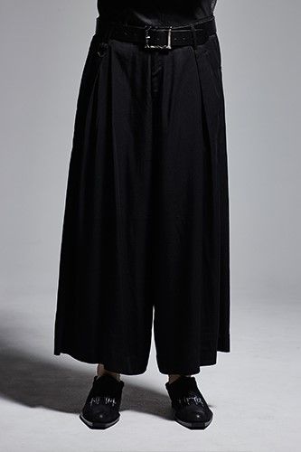 《予約品》 WideTuckSlacks スラックス GabadineStretch / Black 【kiryuyrik】 11月入荷予定
