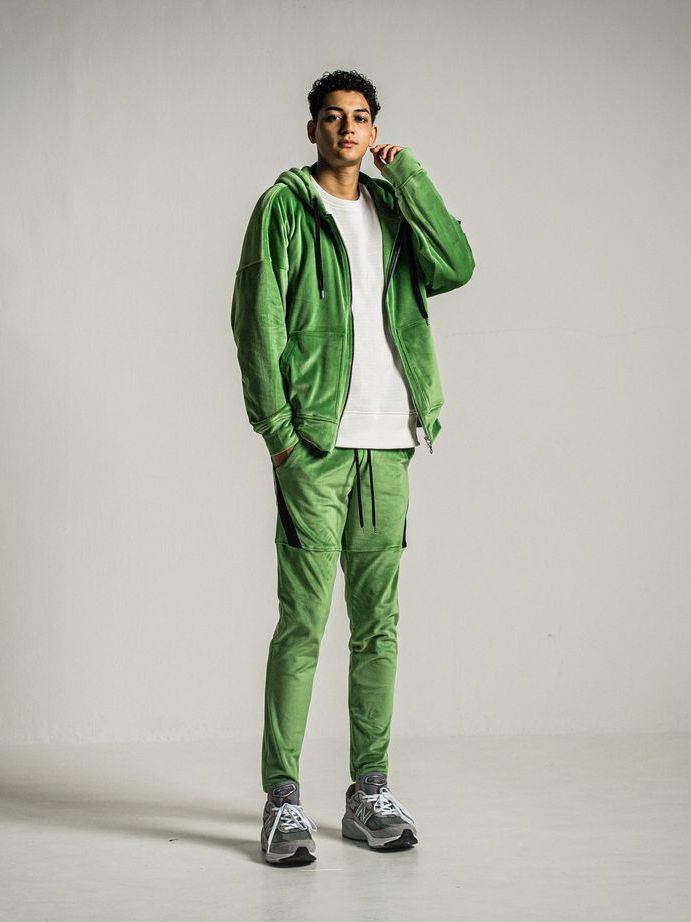 《予約9月1日18時締め》 velours TYLER PANTS  / 真冬仕様タイラーパンツ / グリーン