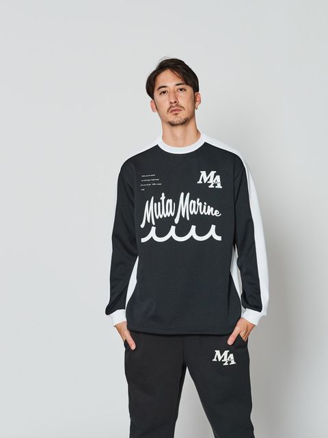 muta Soccor Jersey Top / ジャージ / ブラック 【Acanthus×muta】