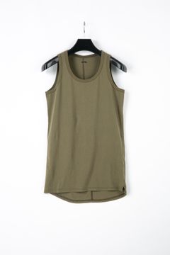 30/- ナチュラルソフト天竺 タンクトップ / KHAKI 【STRUM】