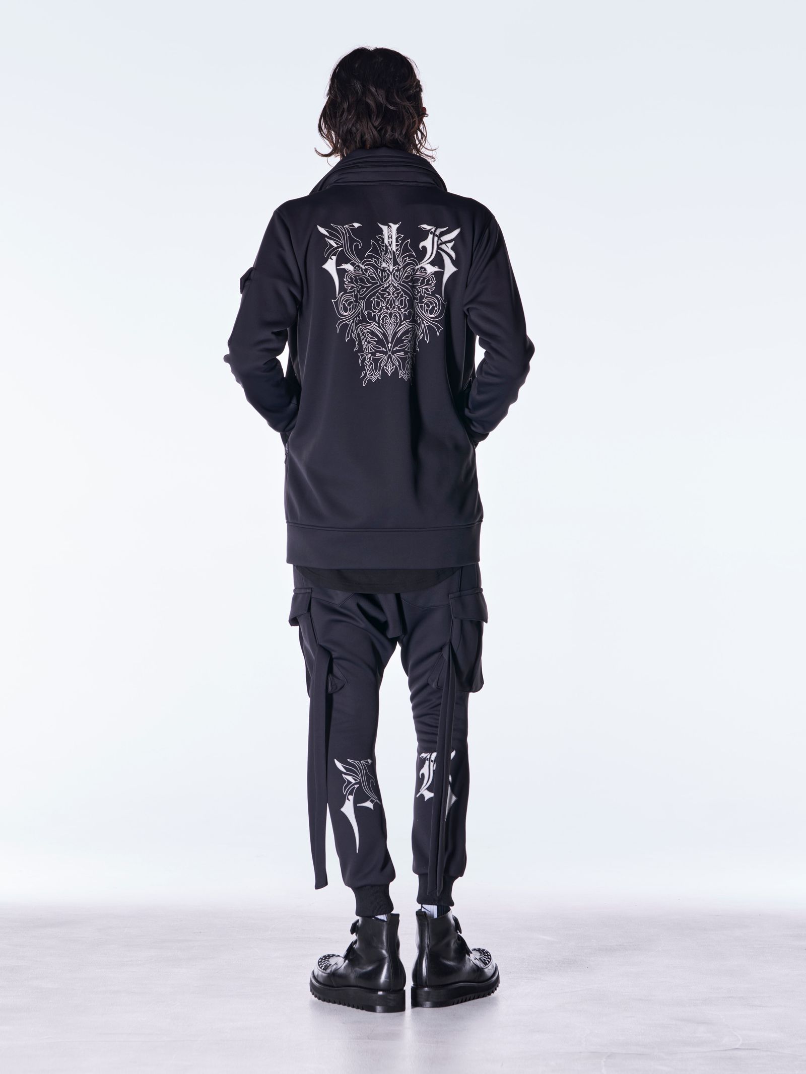 【予約品 6月29日(月) 締切】Double Knit Jersey Stand Collar Blouson / スタンドカラー ブルゾン / ブラック