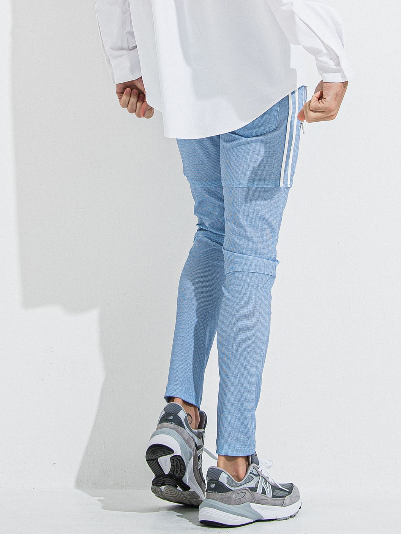 【予約品 】Johnson LINE PT / ジョンソンラインパンツ / チェックサックス