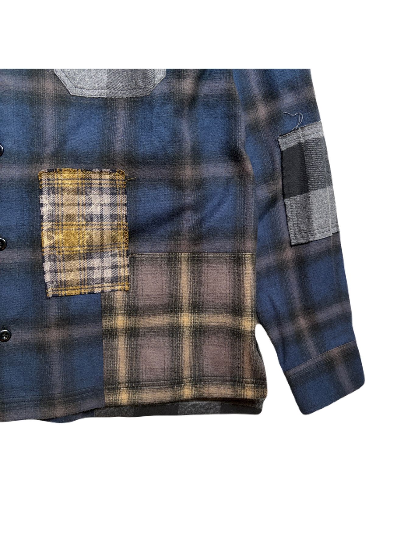 【予約品 3月9日(月) 18:00 締切】MULTI CHECK SH / マルチ チェック シャツ / ネイビー