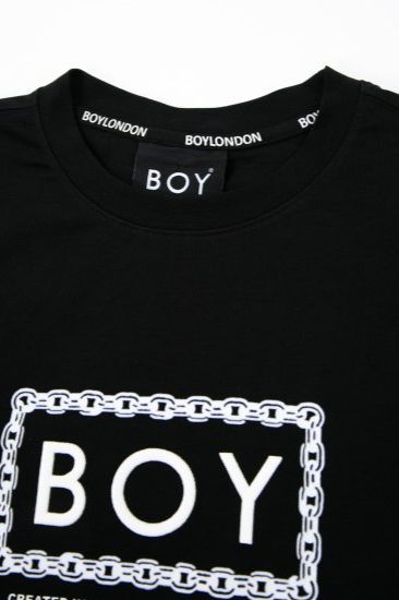 CHAIN DESIGN TEE/ ブラック 【BOY LONDON】