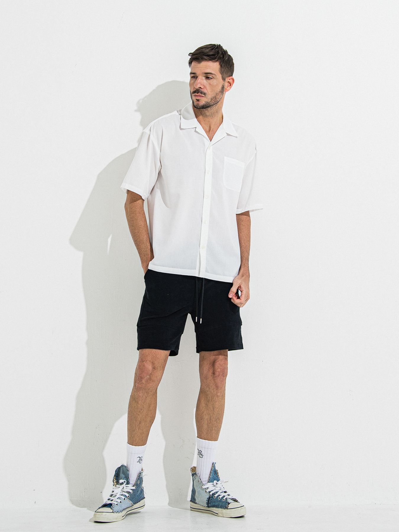 【予約】TYLER PILE SHORTS / タイラーパイルショーツ / ブラック