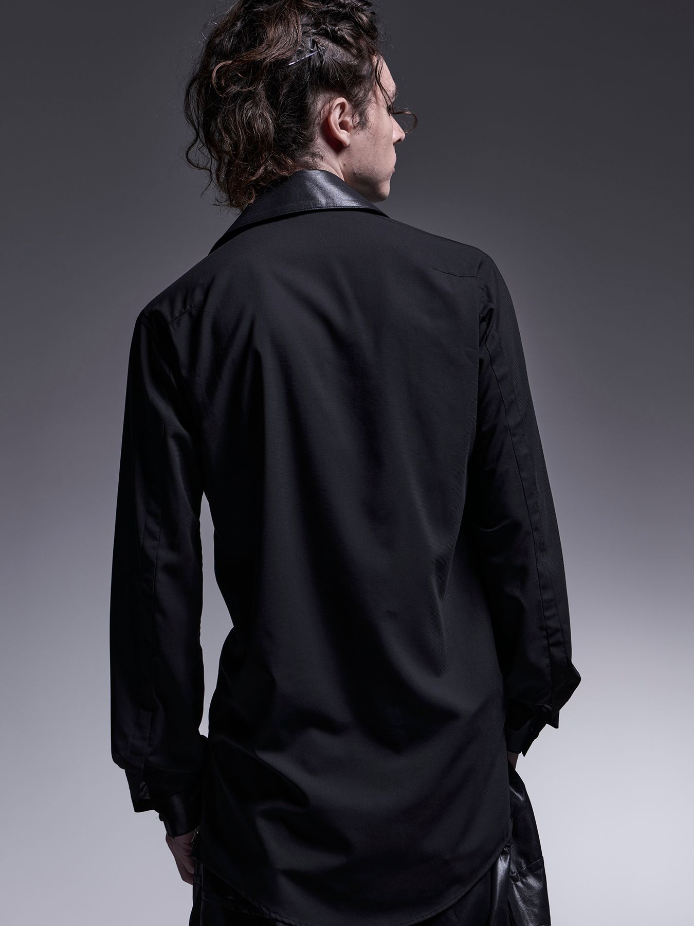 【予約品 7月13日(日) 締切】Frill Shirt / フリルシャツ / ブラック