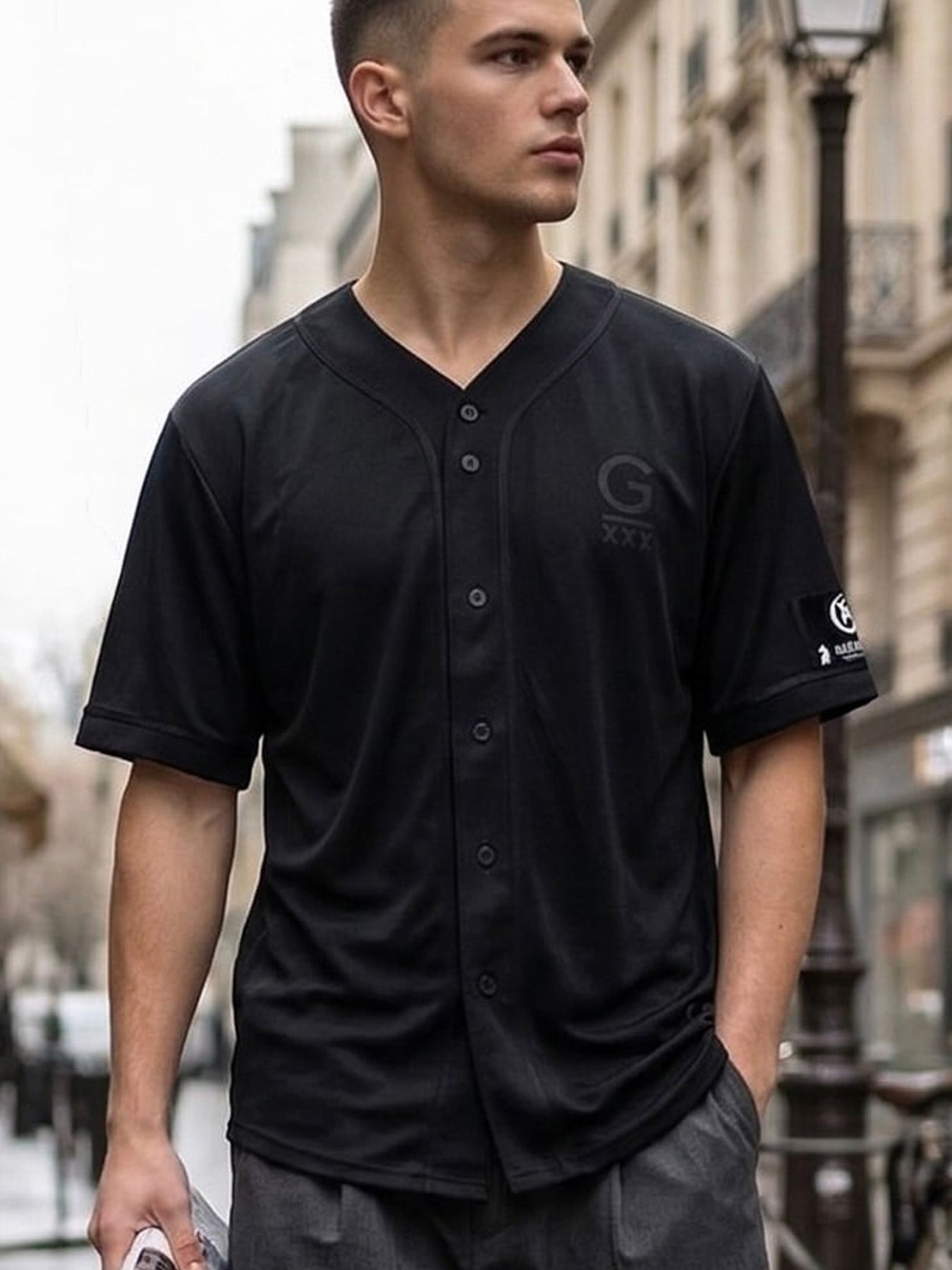 【予約品 6月21日(日) 締切】2026 ANGEL'S WINGS BASE BALL SHIRTS / ブラック×ブラック