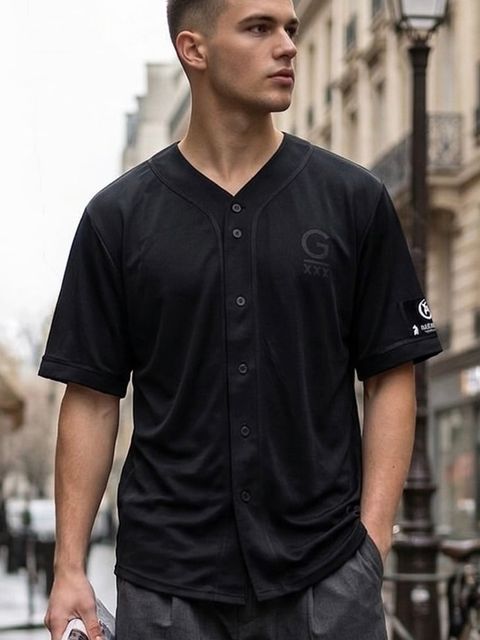 【予約品 6月21日(日) 締切】2026 ANGEL'S WINGS BASE BALL SHIRTS / ブラック×ブラック