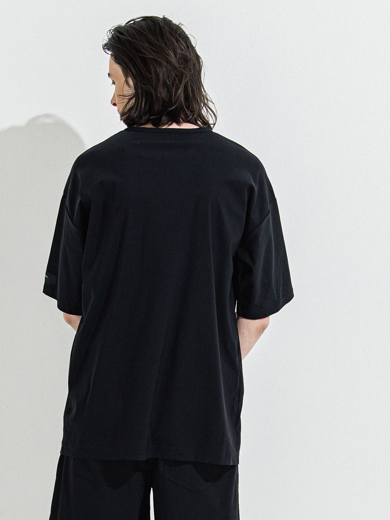 【予約品 】NYLON OVER T /  ナイロンオーバーサイズTシャツ / ブラック