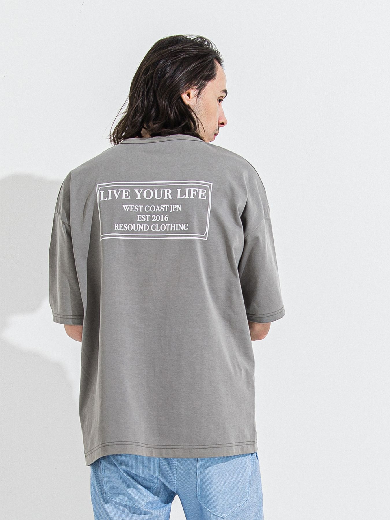 【予約品 】CREW OVER TEE /  クルーオーバーサイズTシャツ / グレー